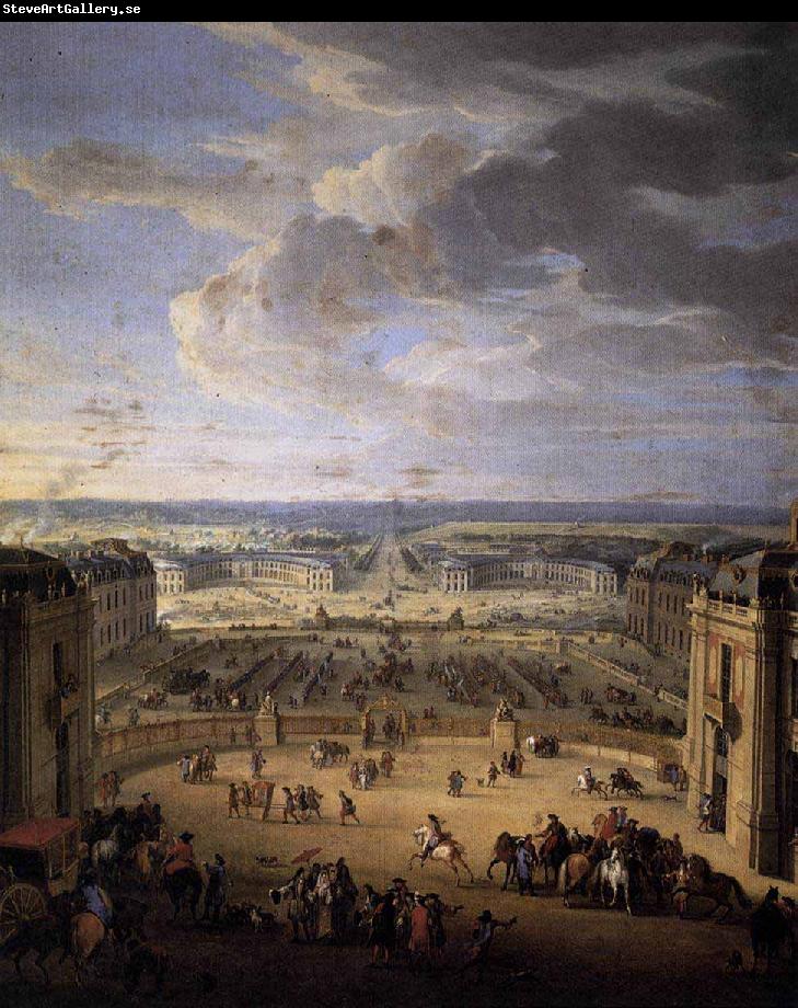 John Martin The Stables Viewed from the Chateau at Versailles